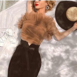 Zara tulle crop top- size XS